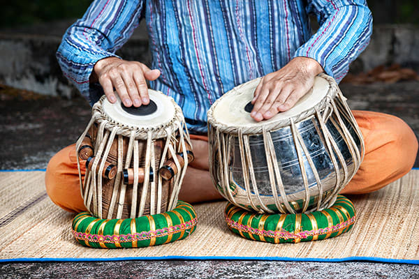 Ayurveda muziek: tabla - muziektherapie